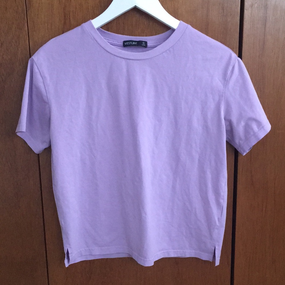 Purple tee shirt